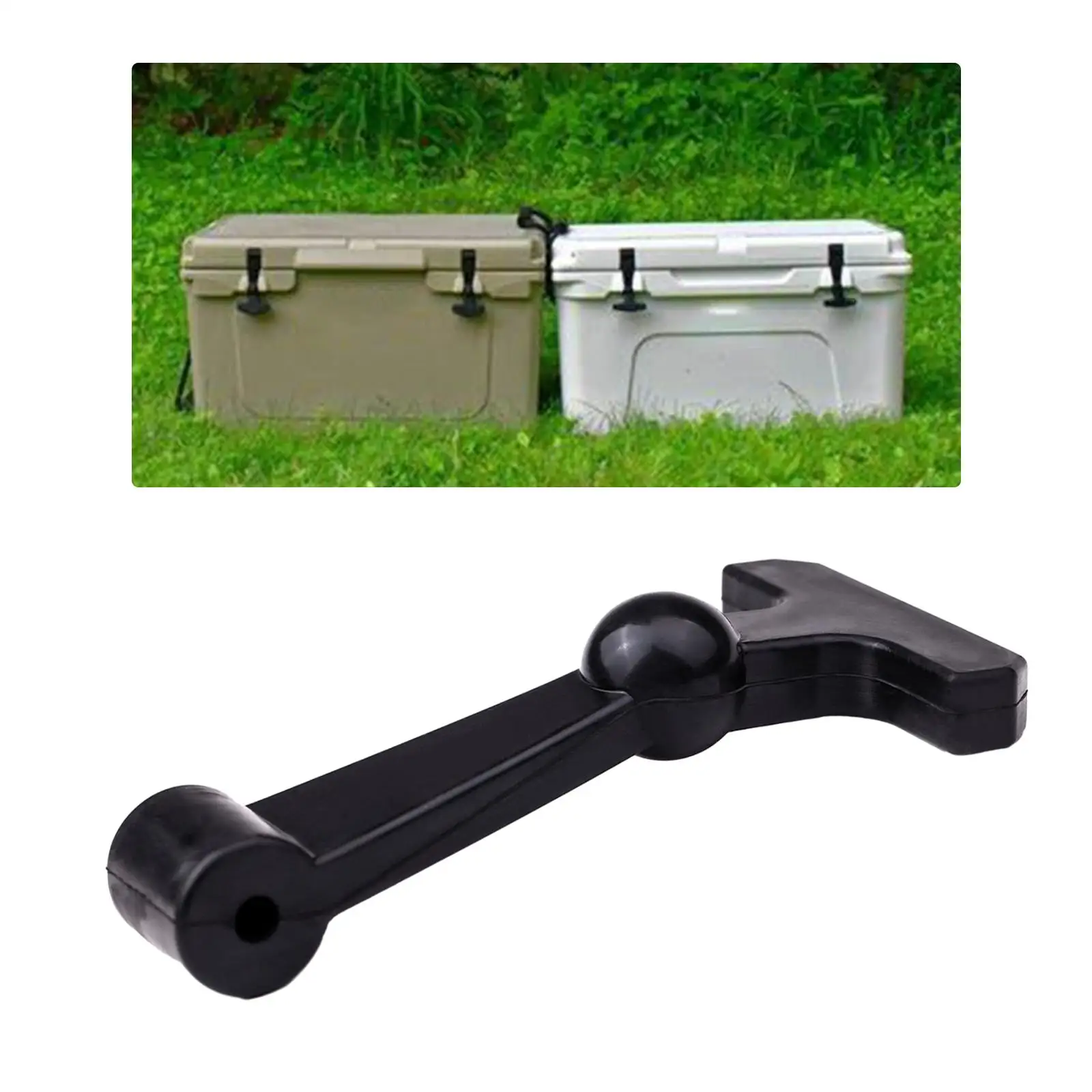 

Upgraded Cooler Latch Catch Ball T Handle Plastic Easy Install for Portable Thermal Cooler Folding Outdoor