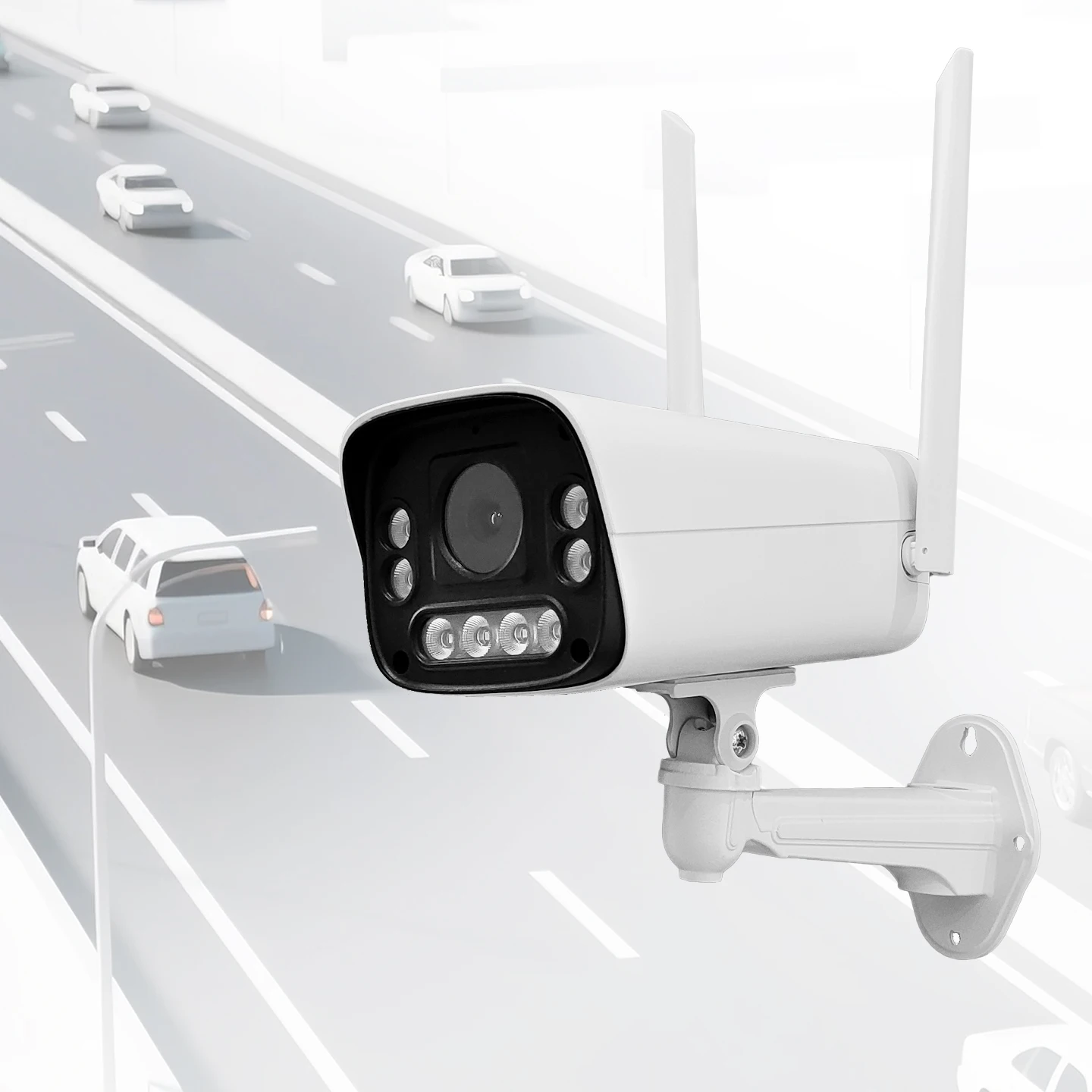 

FOORIR Vehicle Traffic Counting System of Road Vehicle Count Sencer Vehicle Counting Camera WiFi Multi-Focal Length Lens 6MM