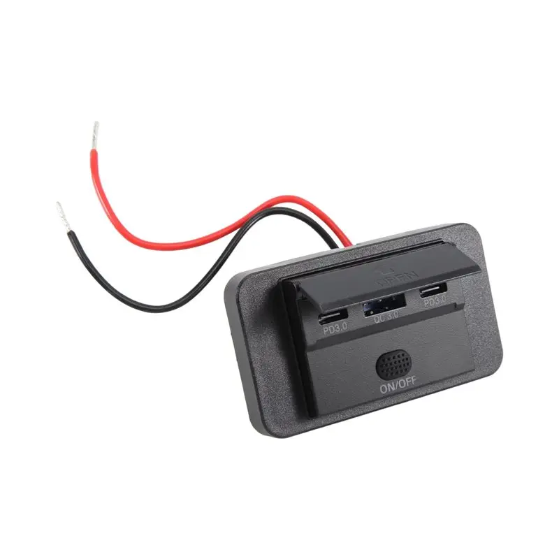 Must Have 2PCS 3 Ports 12V RV USB Outlet 90W, Dual PD3.0 Type-C Quick Charge 72W & USB QC3.0 18W Panel Wall Mount Durable Easy I
