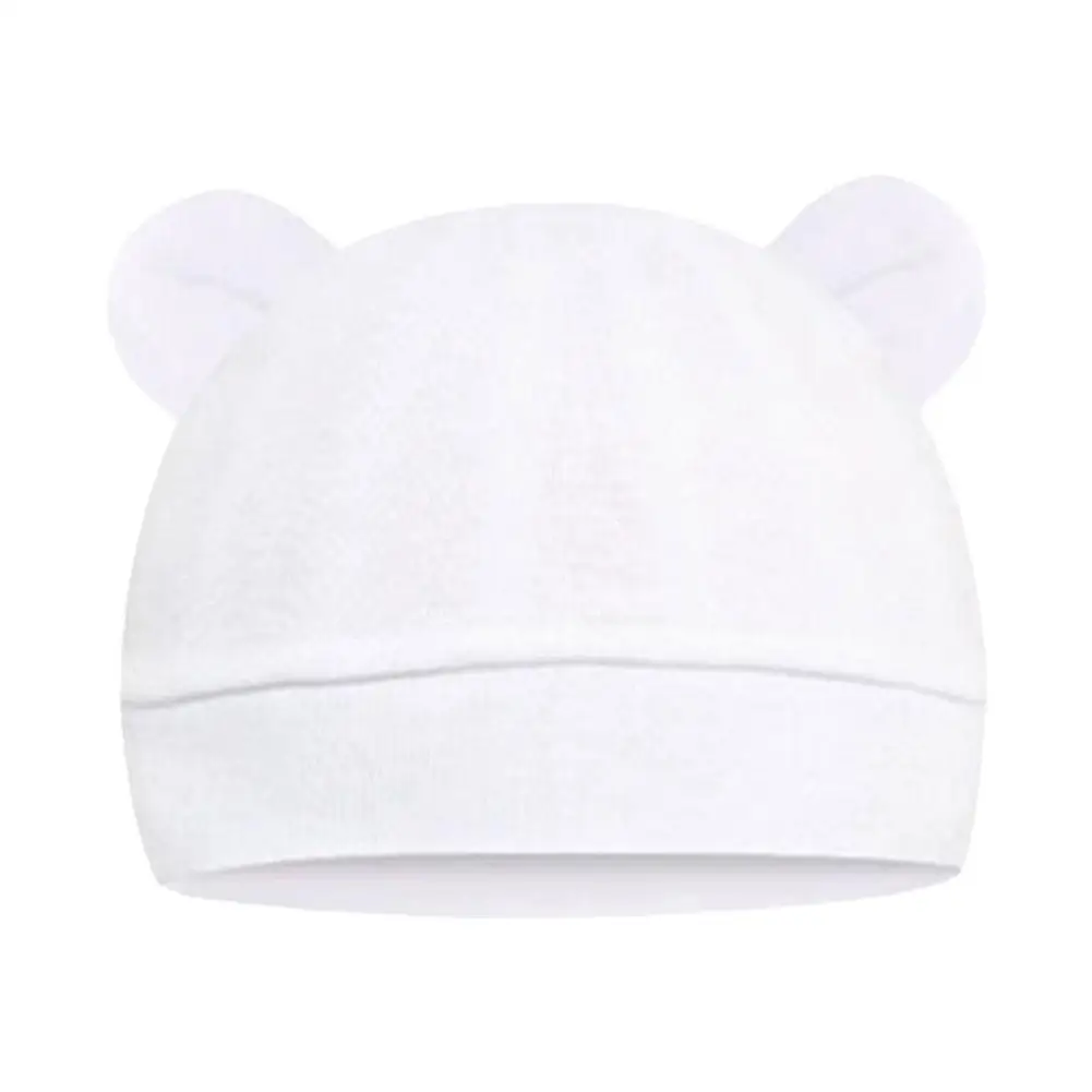 Chapéu do bebê com orelhas e bordas do urso, F8p5