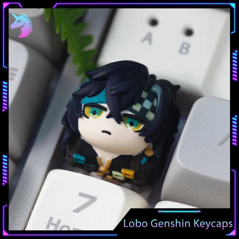 LOBO Genshin Mechanical Keyboard keycap Profile key Cap Resin Cherry Kinnich Marani Customized Game Keycaps PC Accessories Gifts