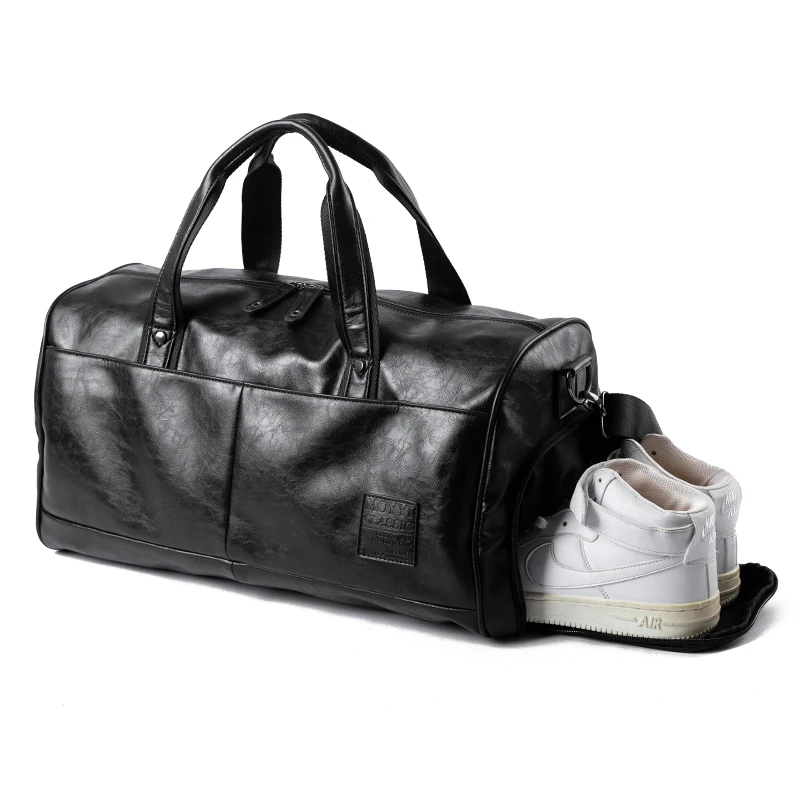 

Men Travel Bags Vintage PU Leather Gym Bags Tote Male Anti-theft Crossbody Shoulder Handbag for Men Business Large Capacity