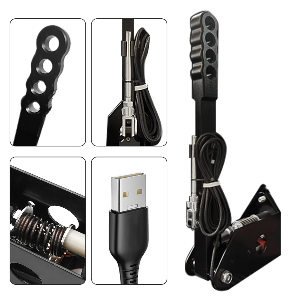 

Professional Simulated Racing Handbrake All-metal Construction No Drivers Required USB Plug-And-Play.