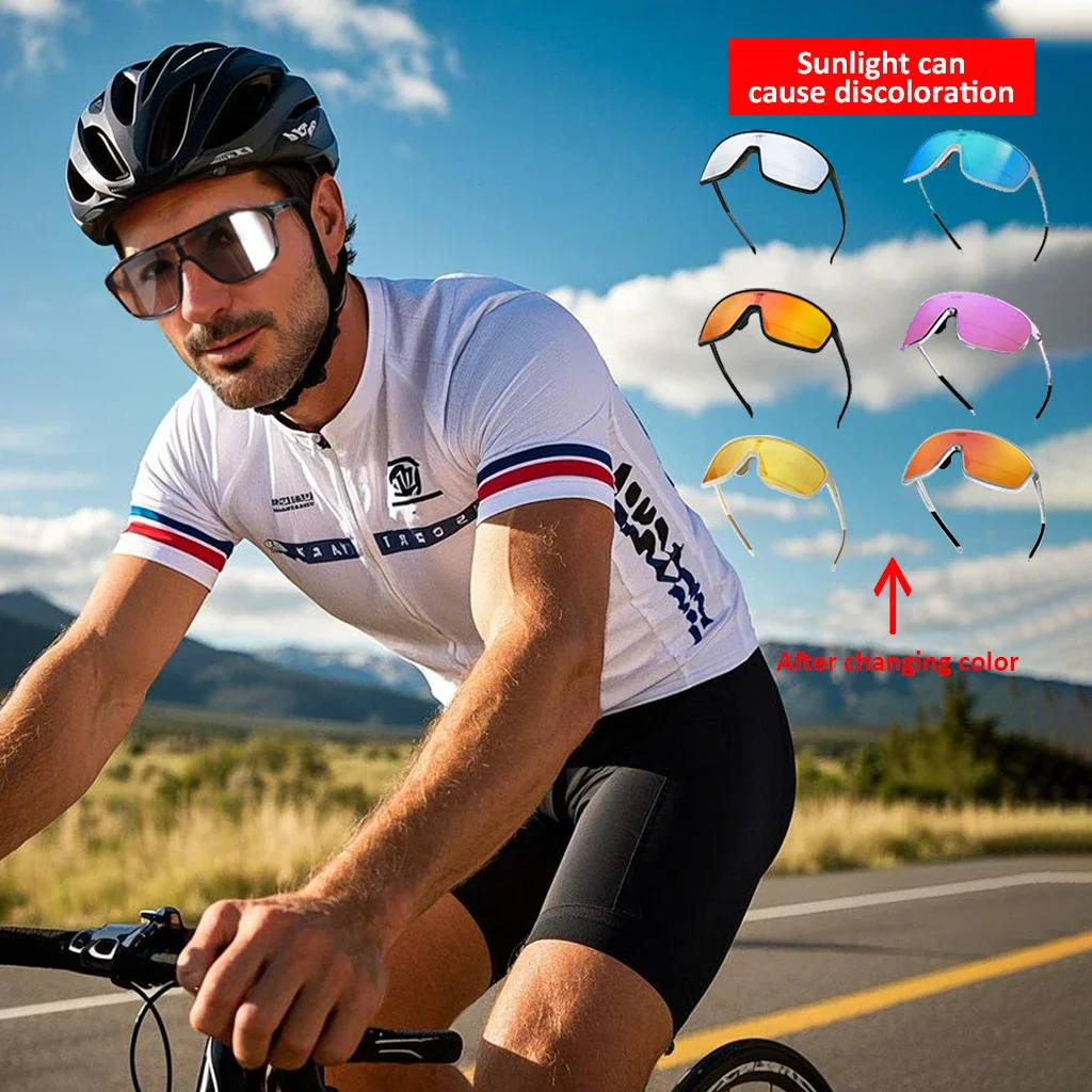 

Bike Glasses For Men Women Photochromic UV400 Protection Polarized Lightweight