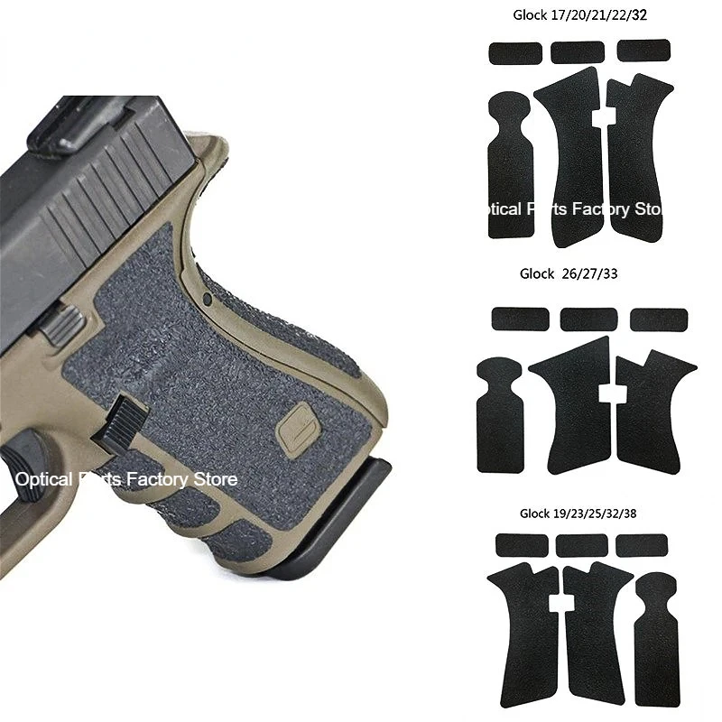 Non-slip Rubber Texture Grip Wrap Tape Glove for Gen 1/2/3/4/5 Glock 17 19 25 26 43X Pistol Gun Holster 9mm