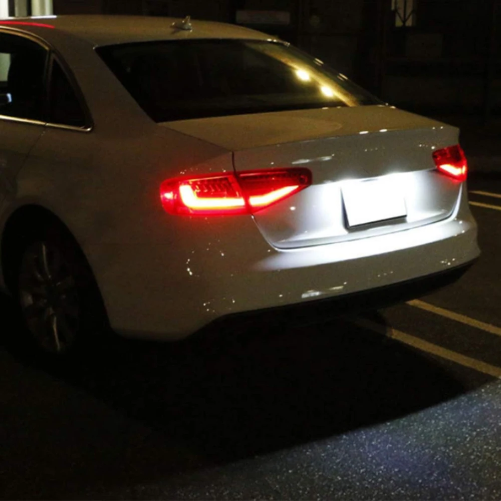 أضواء لوحة ترخيص LED لأودي ، Canbus ، لا خطأ ، رقم ، Q3 ، Q5 ، A1 ، S1 ، A3 ، A4 ، S4 ، A5 ، A6 ، S6 ، RS6 ، A7 ، S7 ، RS7, TT, 6000K, 2 قطعة #6