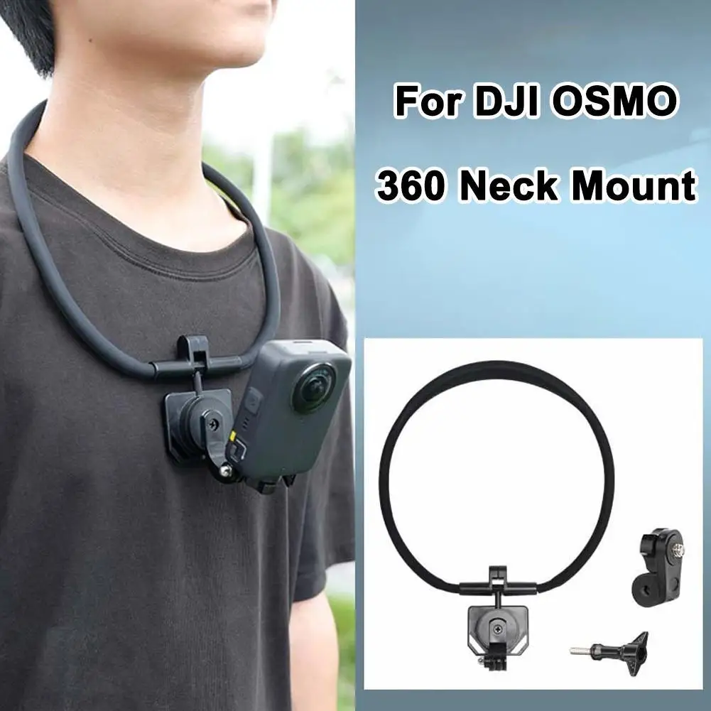 

Magnetic Neck Mount Quick Release With Fixing Chest Strap, Necklace Lanyard Holder ForDJI Action 5 Pro 3 4 Osmo 360 Accessories