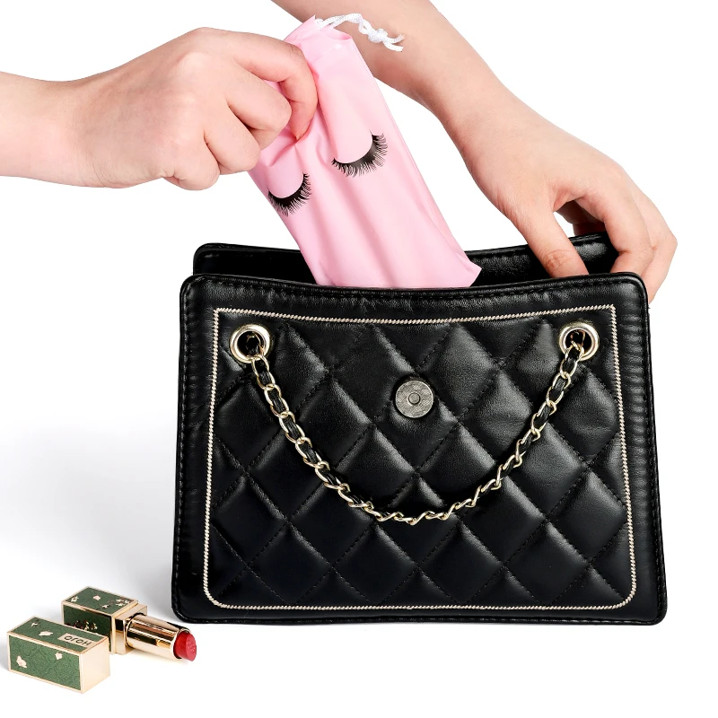 20 قطعة الرموش يشكلون حقيبة قابلة لإعادة الاستخدام أكياس الرعاية اللاحقة أدوات الزينة أحمر الشفاه حقيبة سفر لاش تمديد لوازم أدوات ماكياج التجميل