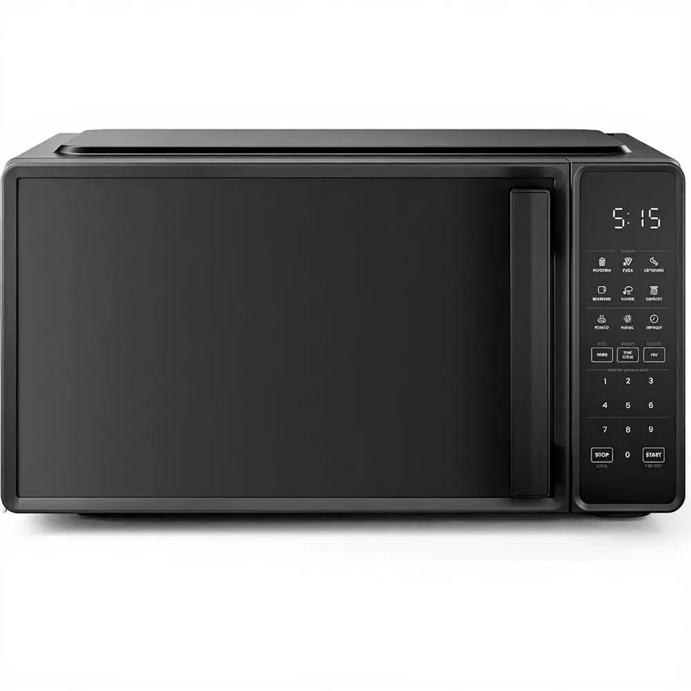 

700-Watt 0.7 Cu. Ft. Microwave Oven with 10 Power Levels, 6 Presets, Express Cooking, Eco Mode, Child Lock, and Mute - Black