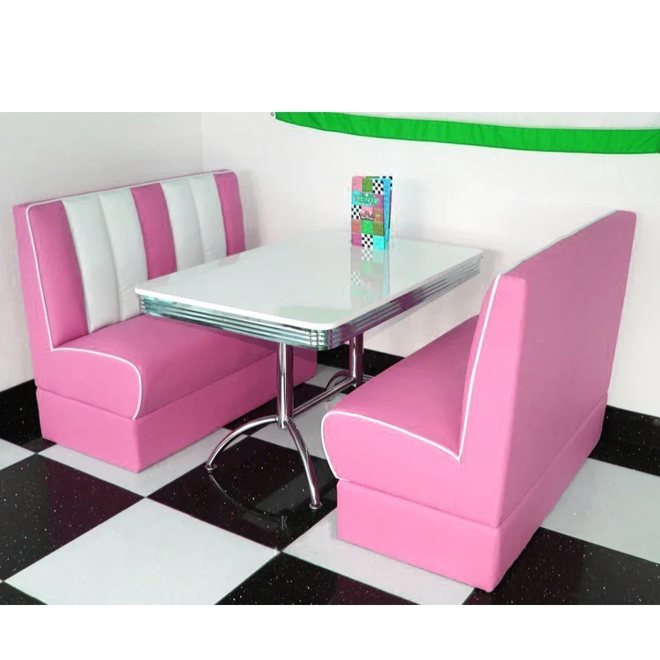 American Custom Booth Benches Pink Dining Room Tables and Benches