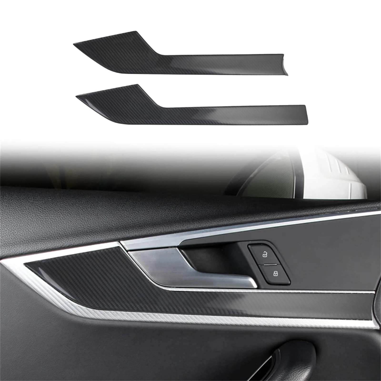 

7 шт. отделка рамки панели центральной консоли салона автомобиля для Audi A4 B9 S4 2017-2024