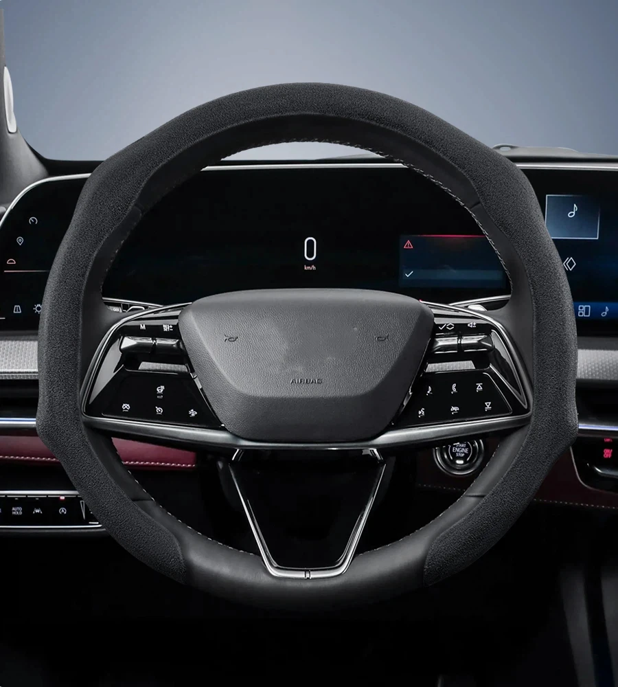 Suitable for Cadillac Suede Steering Wheel Car Cts 2013 Ct4 Carbon Interior Ct5 Xt5 Xt4 Xt6 Escalade Srx Xts Ct6 Lyriq Para
