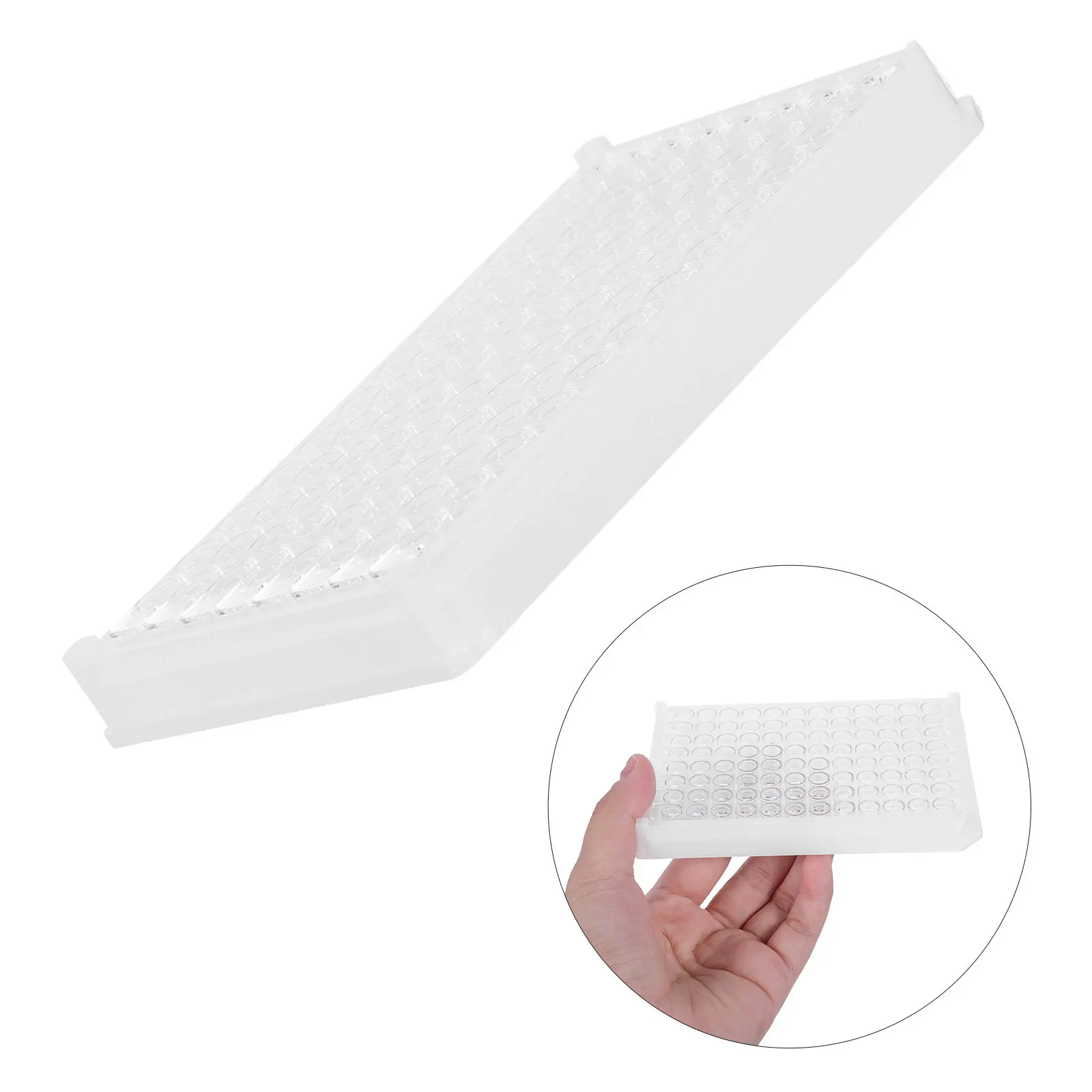 2Pcs 96 Well Enzymatic Analysis Plate Clear Lab Cell Culture Plate Grade Polystyrene Surface Treated for Cell Viability