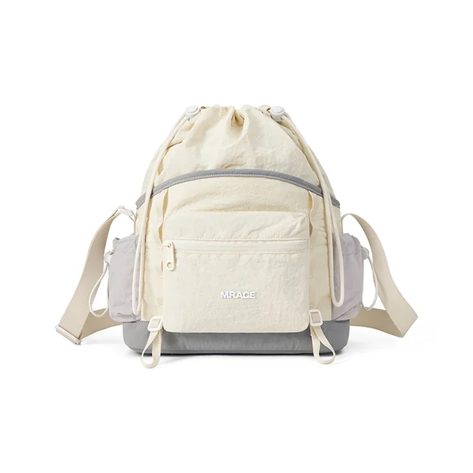 MR.ACE HOMME Fabric Canvas Bag, Shoulder Bag, Crossbody Bag Small Unisex Matcha Brown/Cloud Smoke Purple/Gray Orange MR253317S