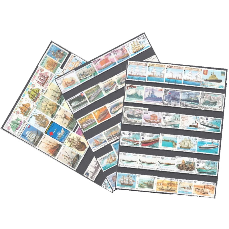 50 Pcs/Lot, Sailboat Boat Unused Postage Stamps with post Mark, Good Condition Collection Stamp, No Repeat