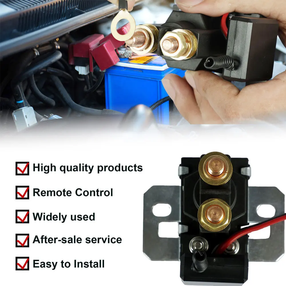 Interruptor principal de control remoto dual, aislador de batería automotriz, interruptor de aislamiento, control remoto, 12V, 24V, 12V, 500A