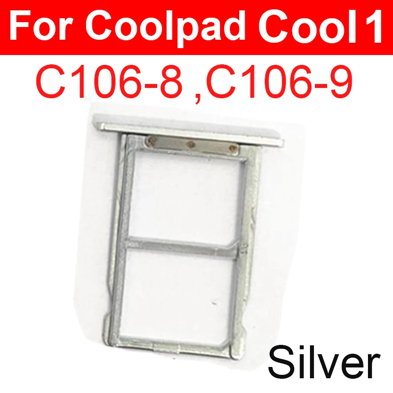 المزدوج سيم بطاقة صينية فتحة للبطاقات ل Coolpad كول 1 C106-9 C106-8 حامل بطاقة Sim قارئ بطاقات استبدال أجزاء #2