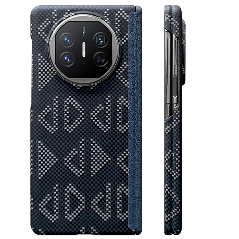 حافظة لهاتف هواوي ميت X6 X5 من ألياف الكربون الأراميد غطاء كيفلر رفيع للغاية وخفيف الوزن غطاء حماية نحيف متين وقوي