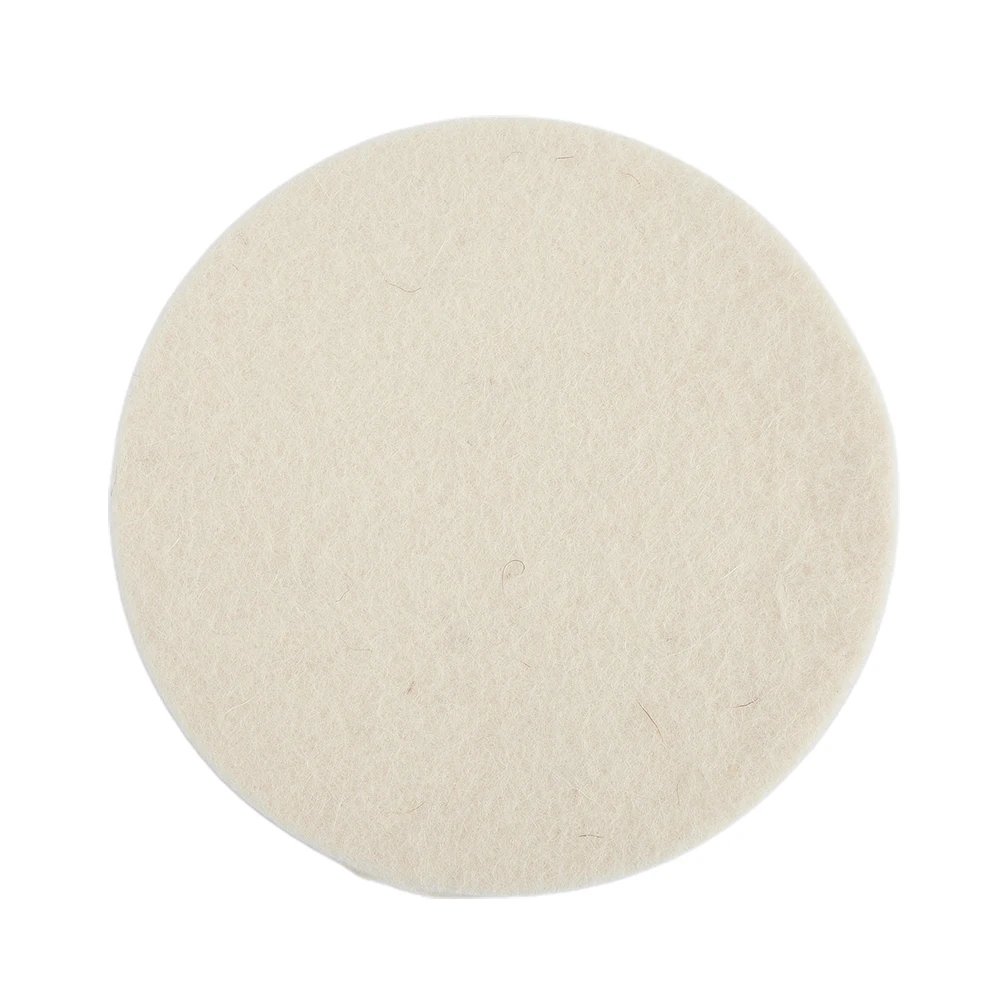 2pcs 1/2/3/4/5/6/7 Inch Wool Felt Polishing Pad  Wheel For Car Glass Stainless Steel Marble Olish And Repair Scratches