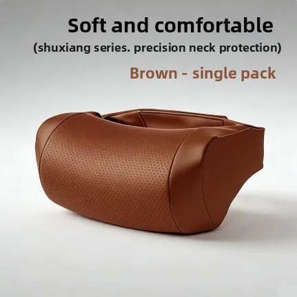 Memory Foam Car Neck Pillow PU Leather Car Headrest Pillows Car Neck Rest Seat Headrest Cushion Pad For Auto Interior Accessory