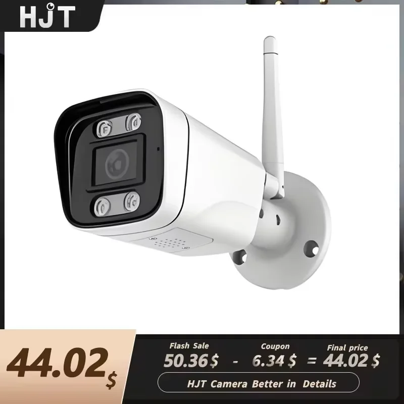 HJT IP камера 4K/5MP 3.6mm Surveillance WIFI камера 8MP IMX415 Human Detection Security Home камера