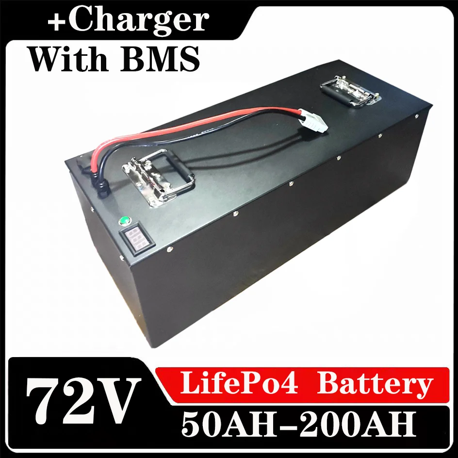 

Metal case 60v 100Ah Lithium battery li-ion High power 5000w UPS + 10A charger Not lead acid