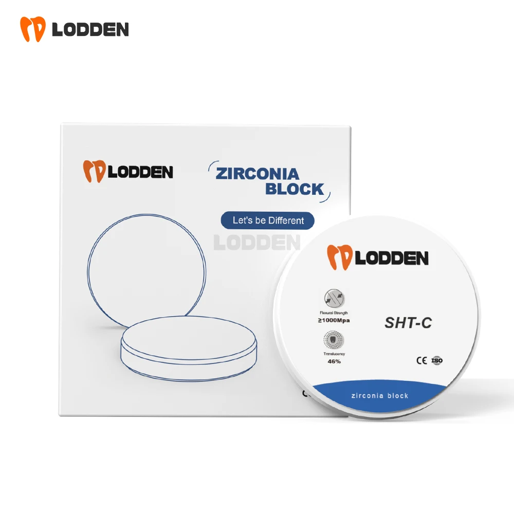 SHT-C Zirconia Block Super Transparent Color Preshaded Zirconium Blank Open System 98mm 10-30mm Thickness for Dental Lab CAD CAM