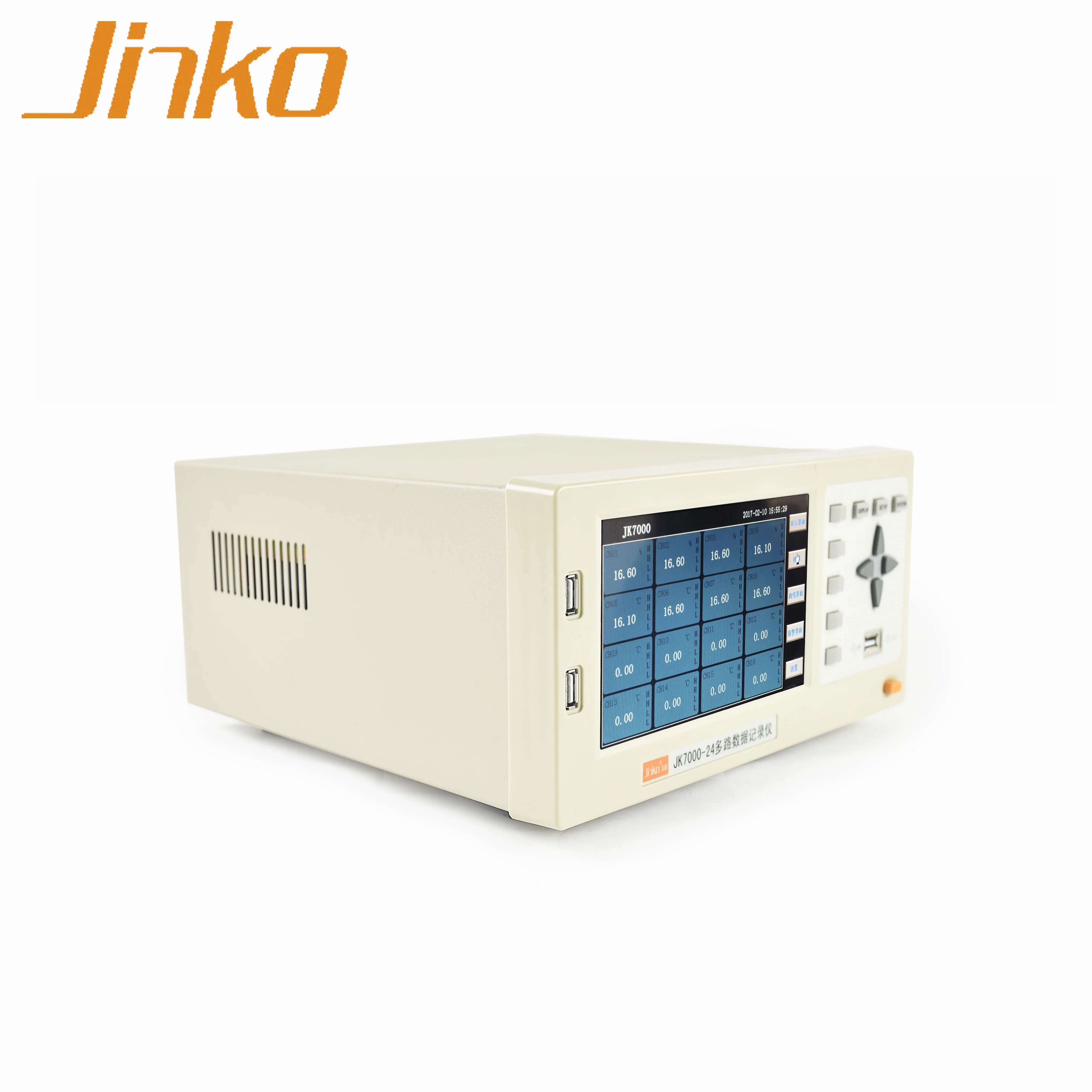 Hot Selling JK7000-24 Multi-channel Thermometer Touch-screen Data Logger Multifunctional Paperless Data Recorder