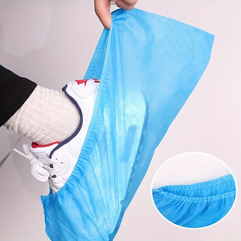 100pcs Disposable Shoe Covers - Ultra-Durable, Slip-Resistant, Wear-Resistant, and Dust-Proof - Perfect for Indoor Use in Homes,