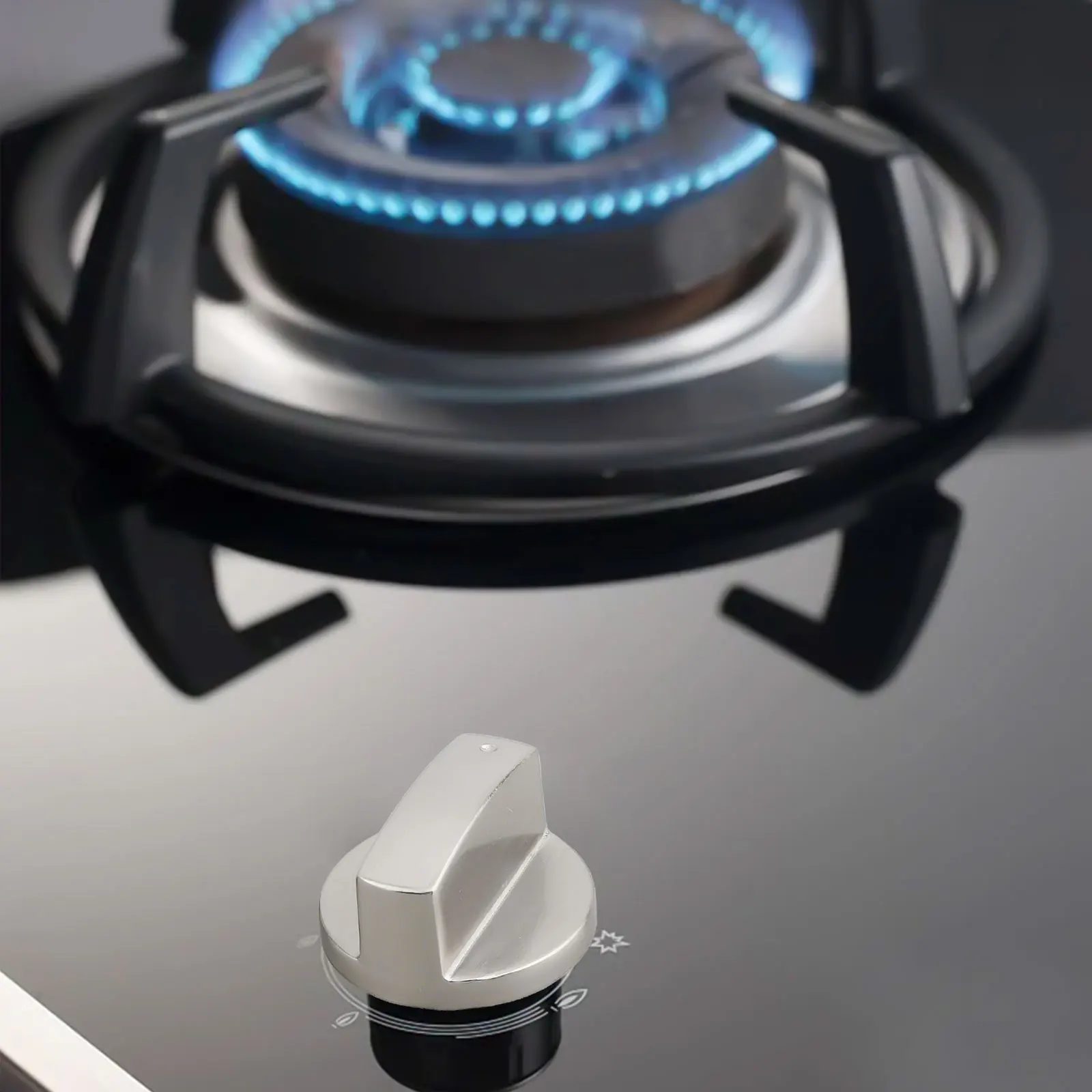 

4PCS 4cm Appliances Knob Zinc Alloy Knob Gas Stove Oven Stove Knob Control 6mm Rotary Switch Microwave-Oven Accessories Replace
