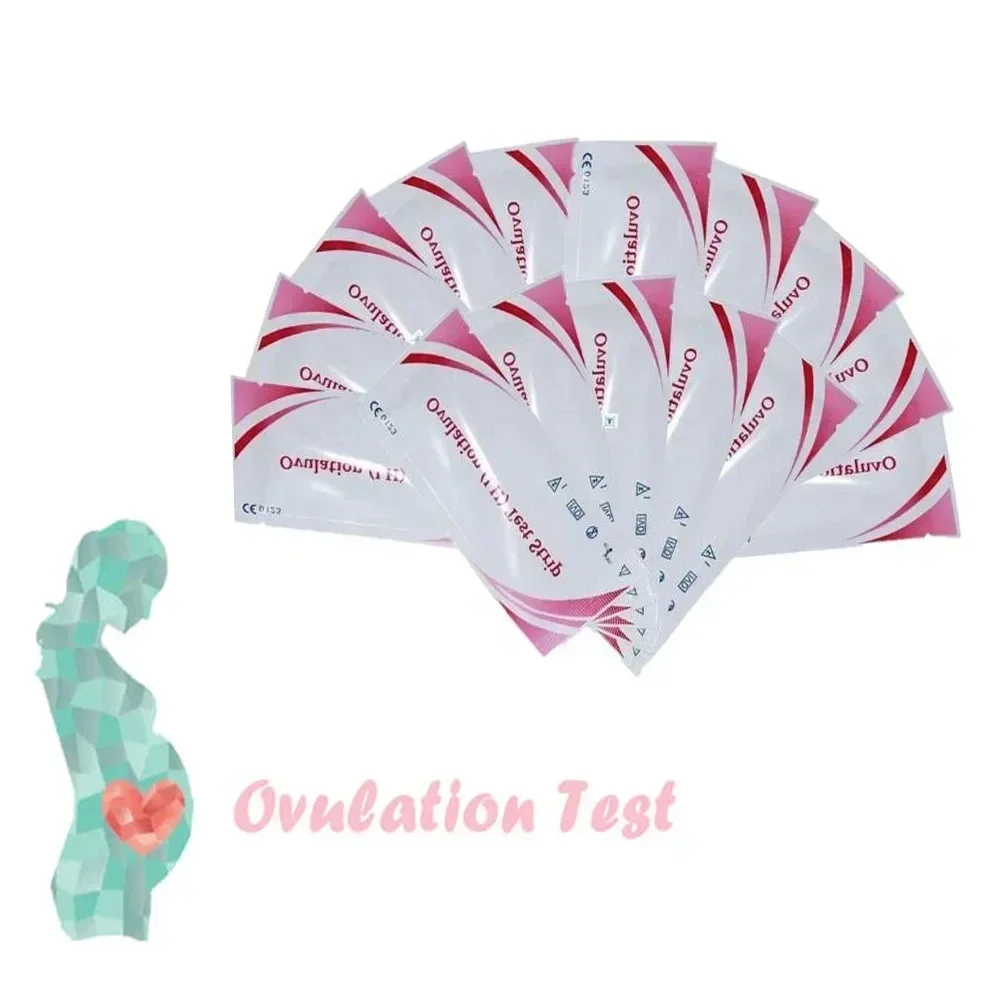 30PCS LH Ovulation Test + 30PCS HCG Pregnancy Preparation Test Strips High Accuracy Household Self-Check Urine Measuring Kits