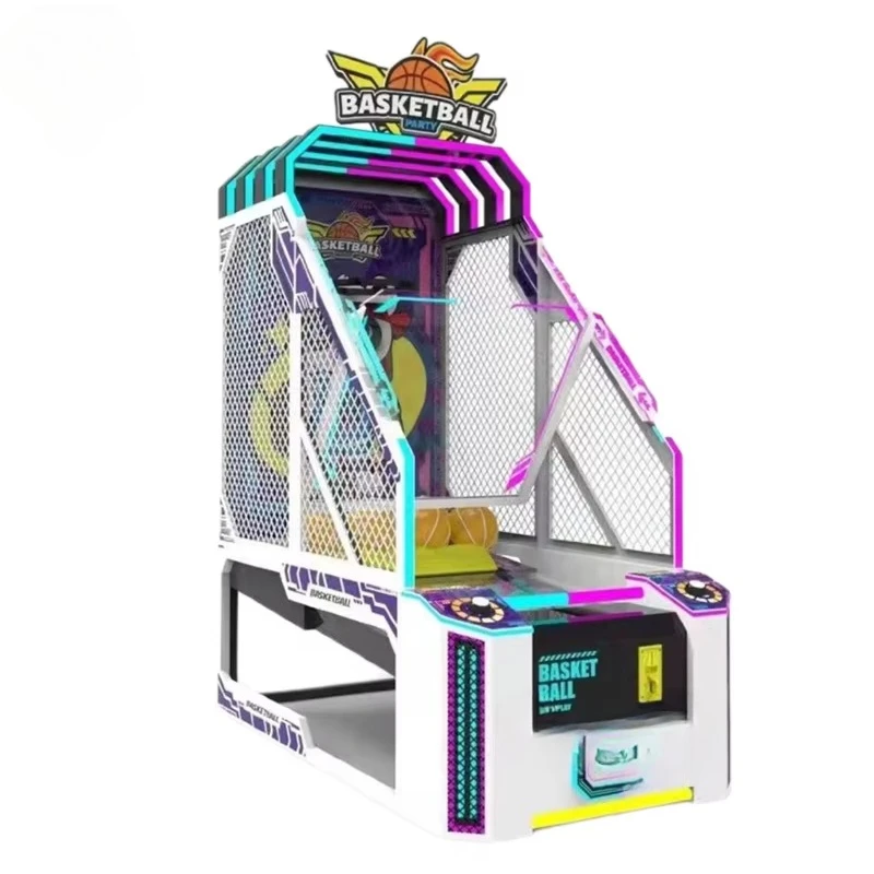 a for42-Inch HD Screen Arcade Basketball Shooting Game Machine Coin-Operated Sports Simulator for Children for Game Plastic Iron