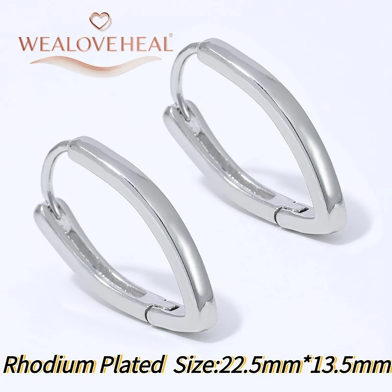 V-förmige geometrische Creolen für Damen, 18K vergoldete Huggie-Ohrringe, minimalistische Statement-Ohrringe für den Alltag und Partys – Detail 22