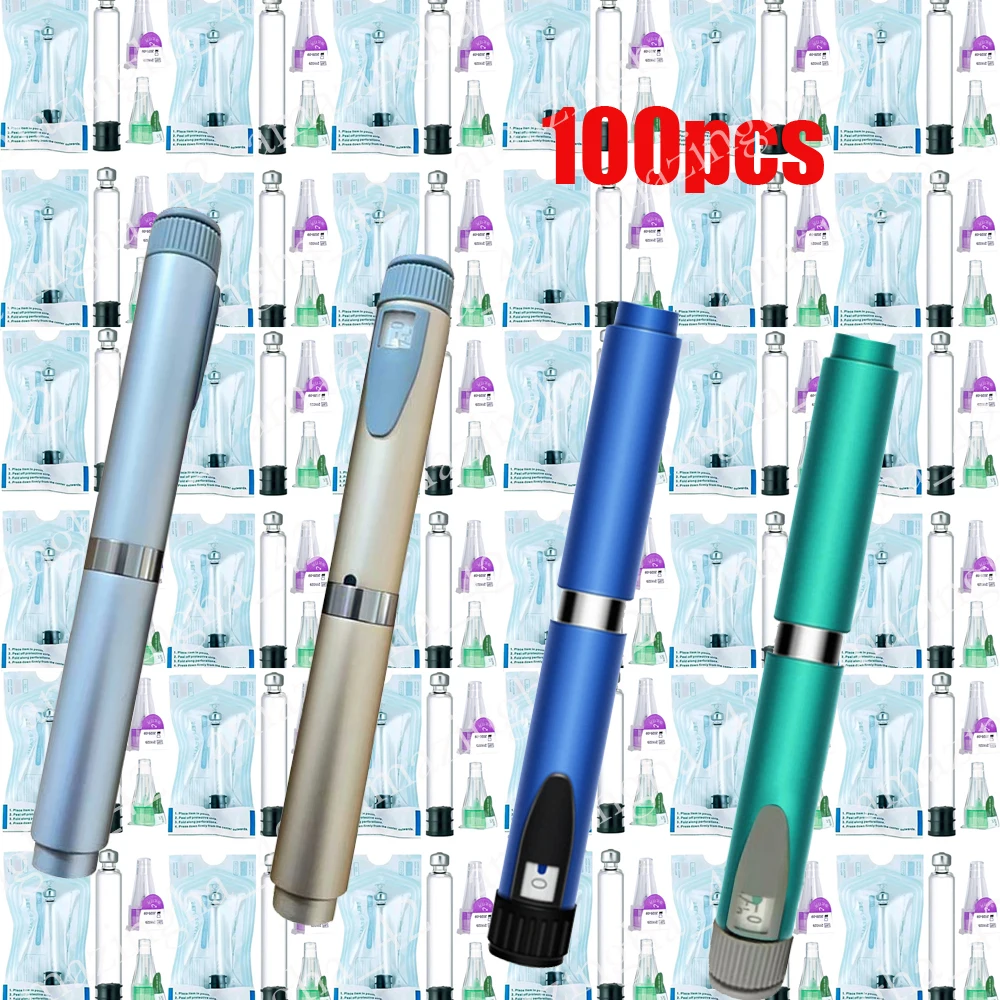 1 conjunto de caneta mágica com cartucho vazio de 3ml, kit de caneta de injeção de insulina estéril para insulina Lilly, embalado individualmente.