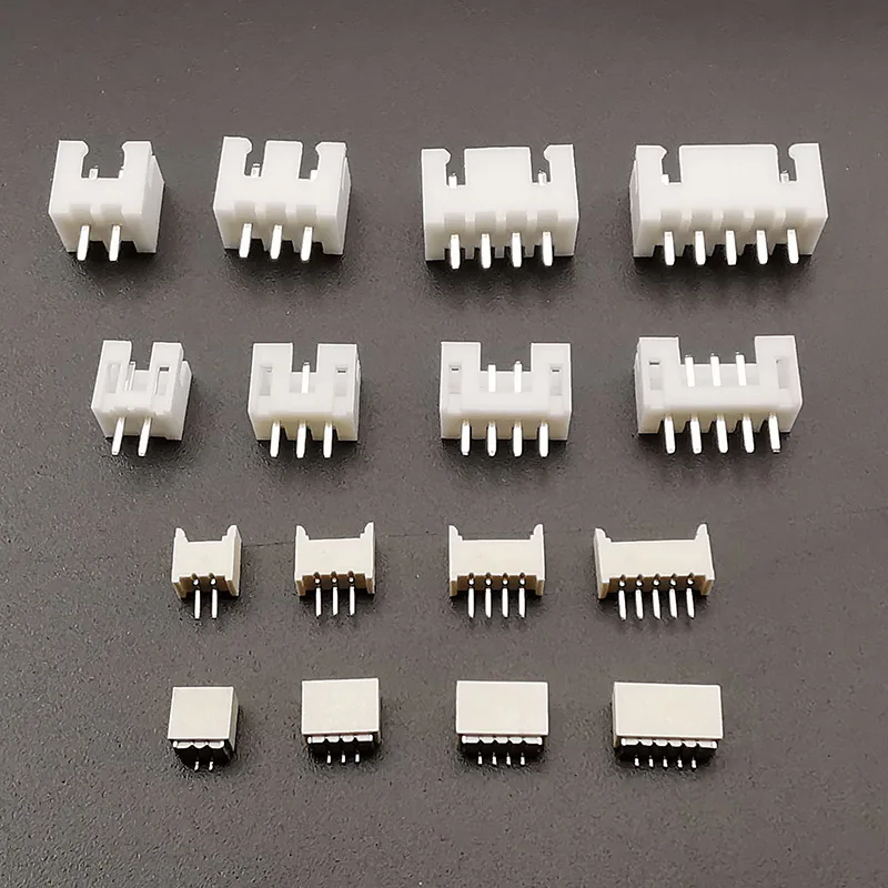 50Pcs/lot SH 1.0mm / JST 1.25mm / PH 2.0mm / XH 2.54mm Pitch 2/3/4/5 Pin Terminals Housing Male Plug Connector Pin Header Shell