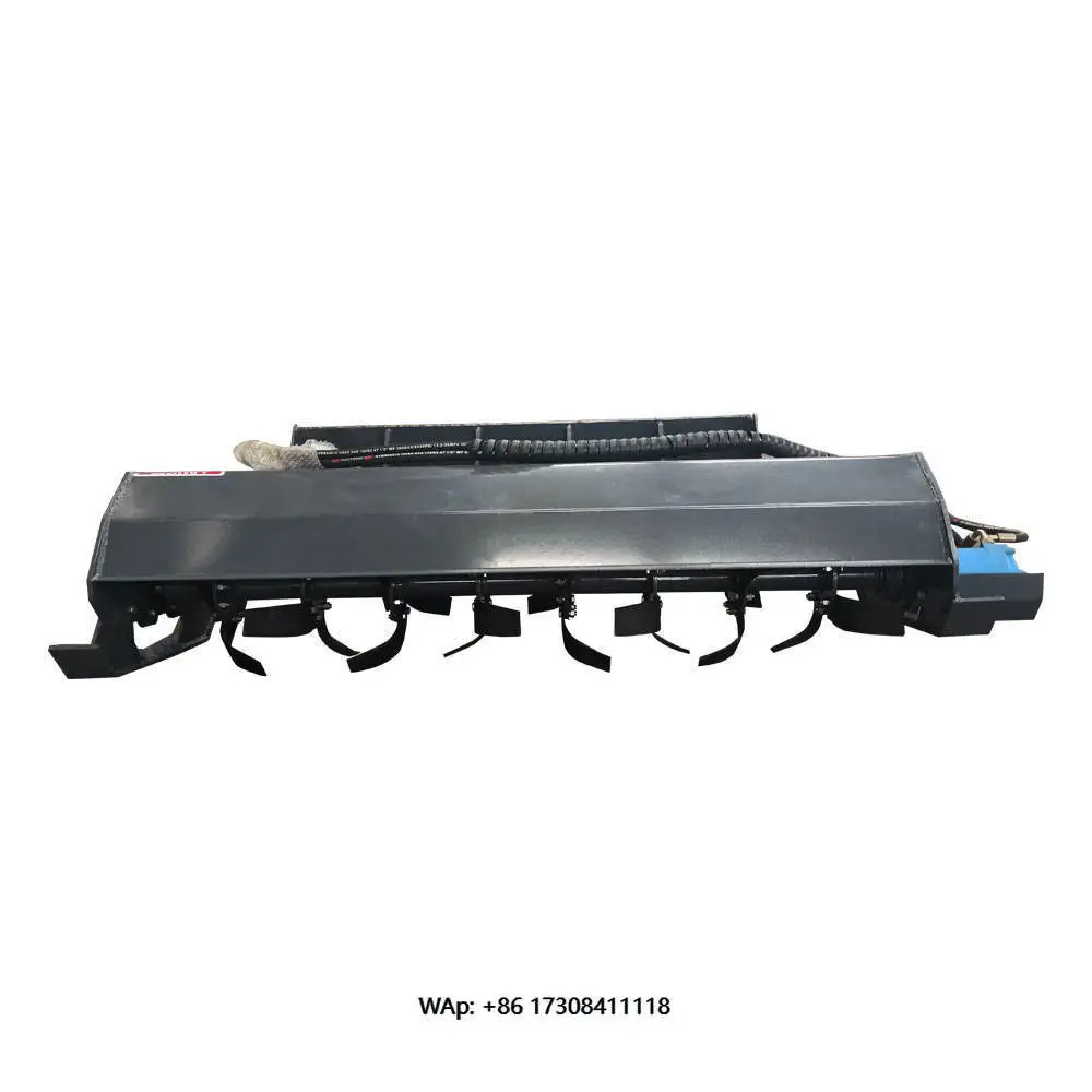 Rotary Tiller Skid Steer Loader Attachment for Farm Planting Crush the Soil Prepare the Land