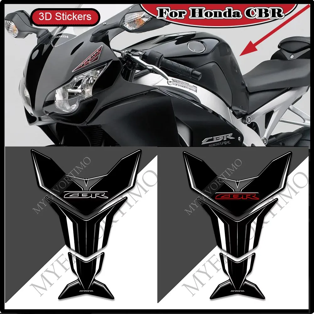 

For Honda HRC CBR 250 300 500 600 650 1000 R F RR Fireblade Motorcycle Tank Pad Grips Gas Fuel Oil Knee Protector Stickers