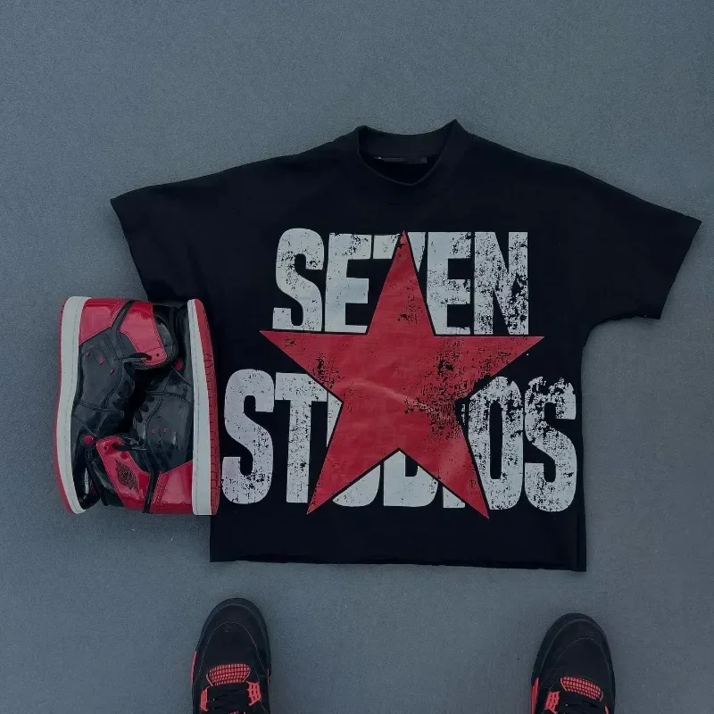 Vintage Chasing Money Not Fame Graphic T-Shirt Cropped Tees Co-ed Top graphic t shirts  men clothing