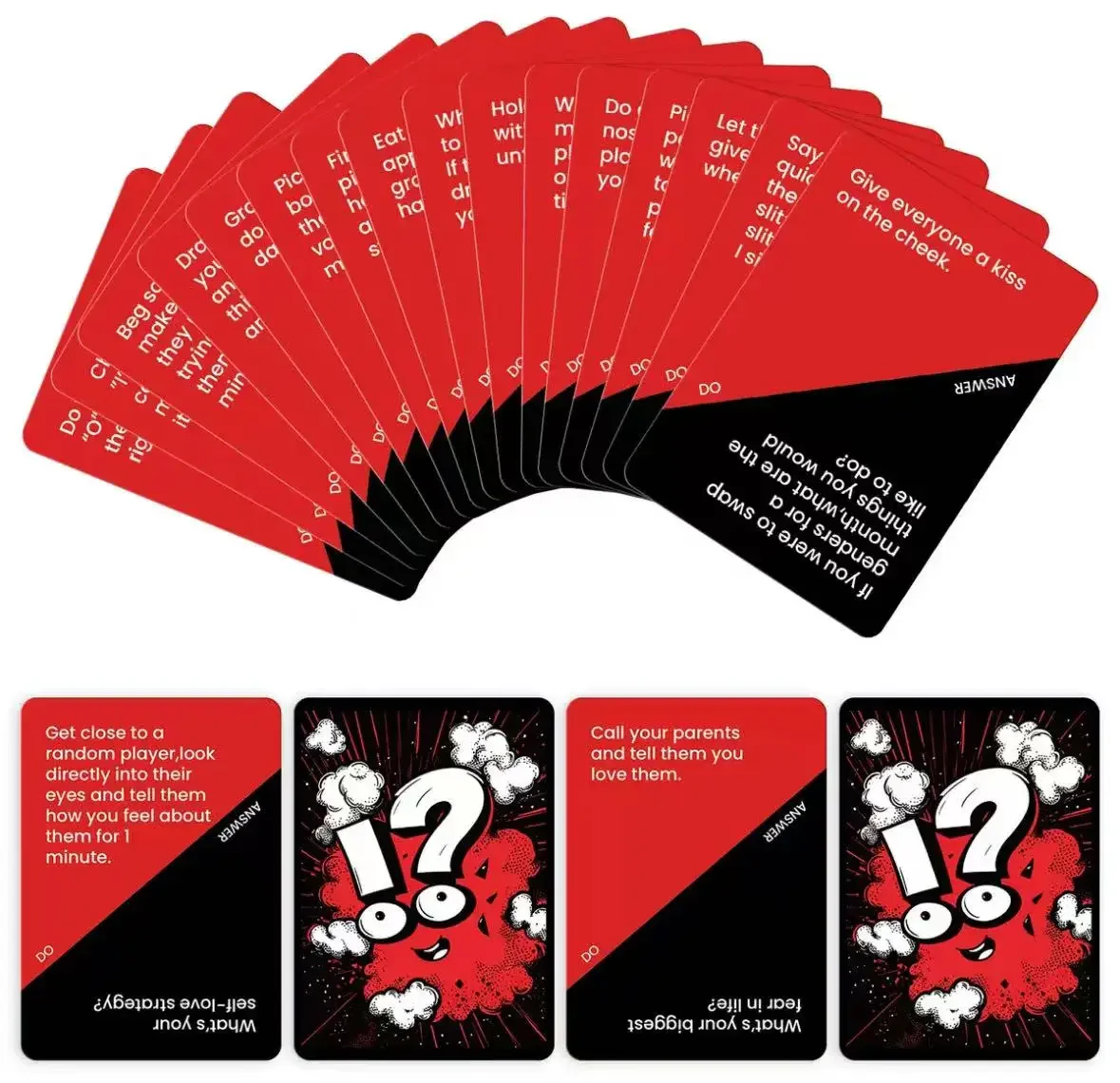 50 بطاقة ألعاب تفاعلية غير رسمية للبالغين من Truth or Dare مناسبة لتجمعات العديد من الأشخاص #2