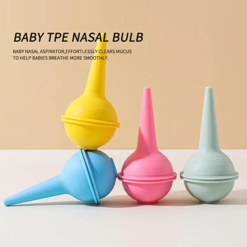 Infant Nose Cleaner Manual Nasal Aspirator Vacuum Suction Device for Baby Toddlers Soft Tip Hand Squeeze Use