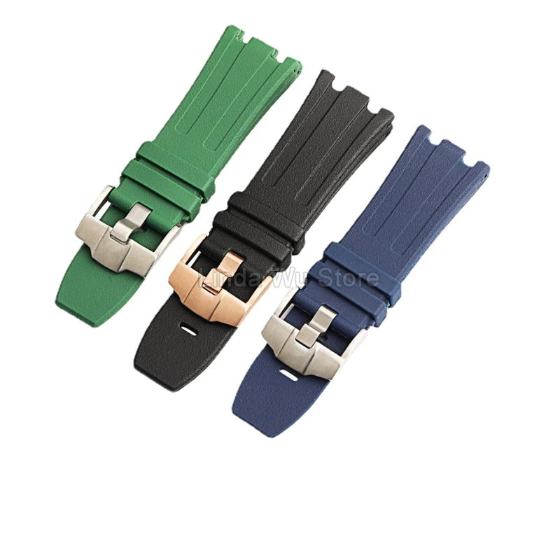 For Audemars Piguet AP 15710 26067 26178 26471 Royal Oak Offshore 28mm Men Accessories Rubber Silicone Dustproof Watch Strap
