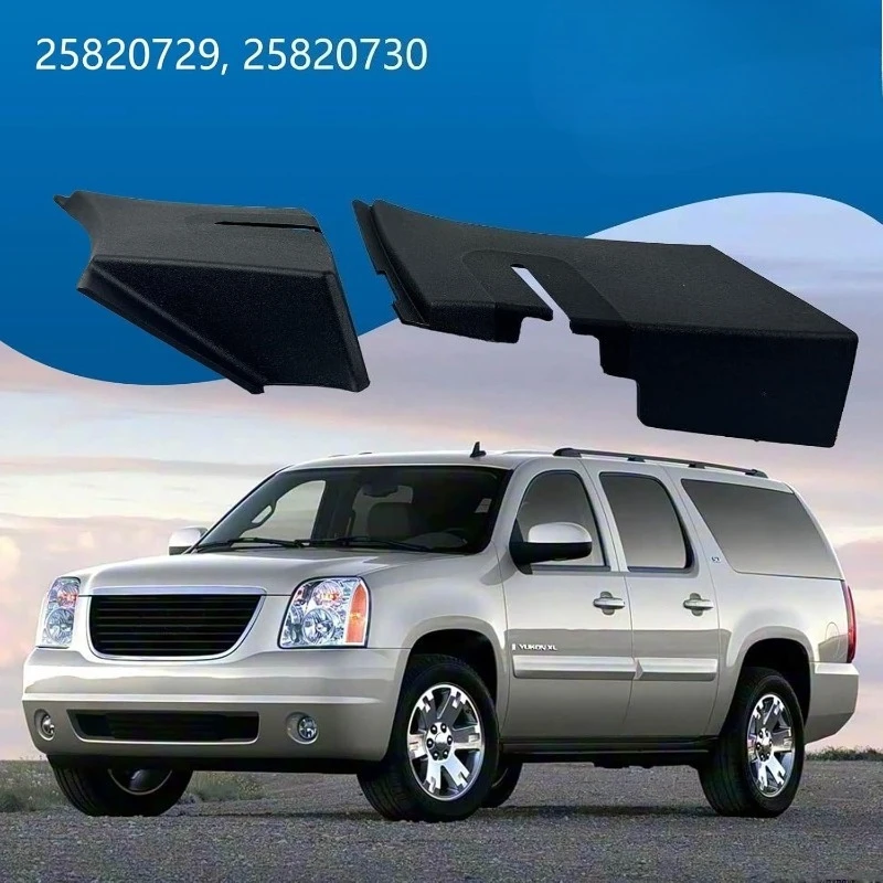 1Pair For Chevy Avalanche Suburban Tahoe GMC Yukon Cadillac Escalade 2007-2014 Windshield Wiper Cowl End Panel 25820729 25820730
