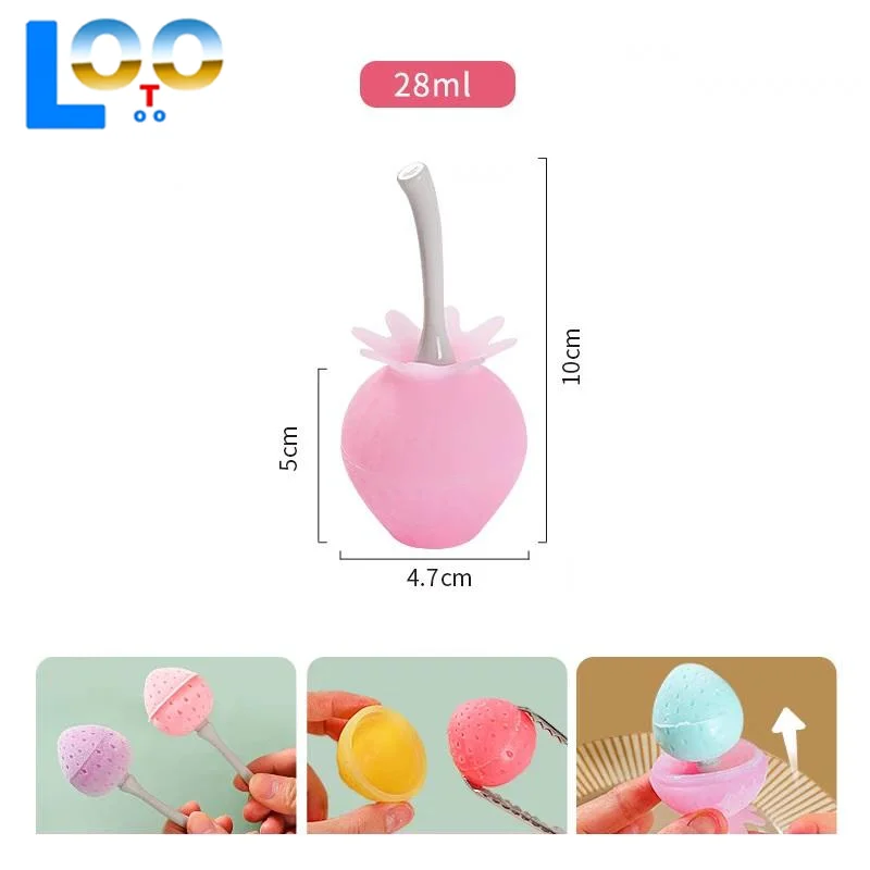 DIY イチゴの形のロリポップ製氷機シリコーンアイスキャンデー型再利用可能な氷型卵咬傷アクセサリー