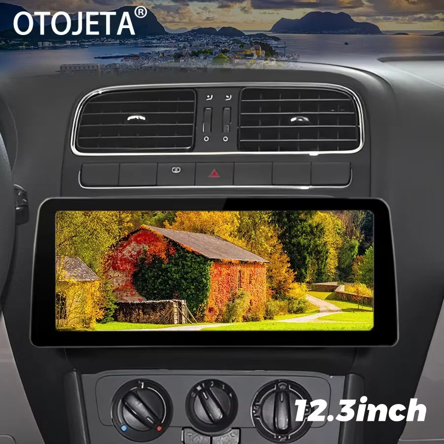

12.3inch Android 14 Qled Screen Car Video Player 2Din Radio Stereo For VW POLO 5 2008 - 2020 GPS Multimedia Carplay Head Unit