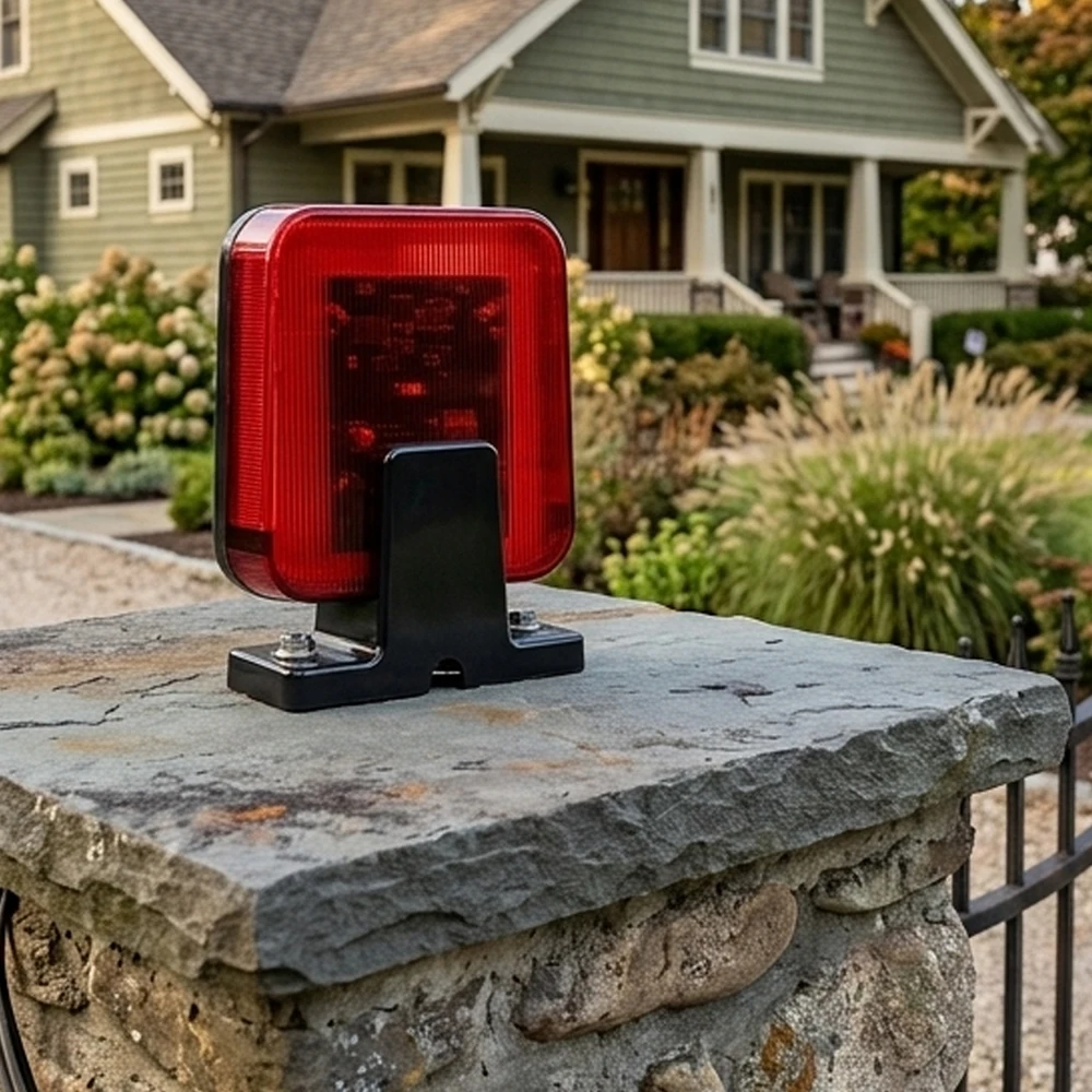 LED Wall Mount Emergency Strobe Light – Outdoor 12V 24V 220V Universal Flashing Signal Alarm & Warning Lamp