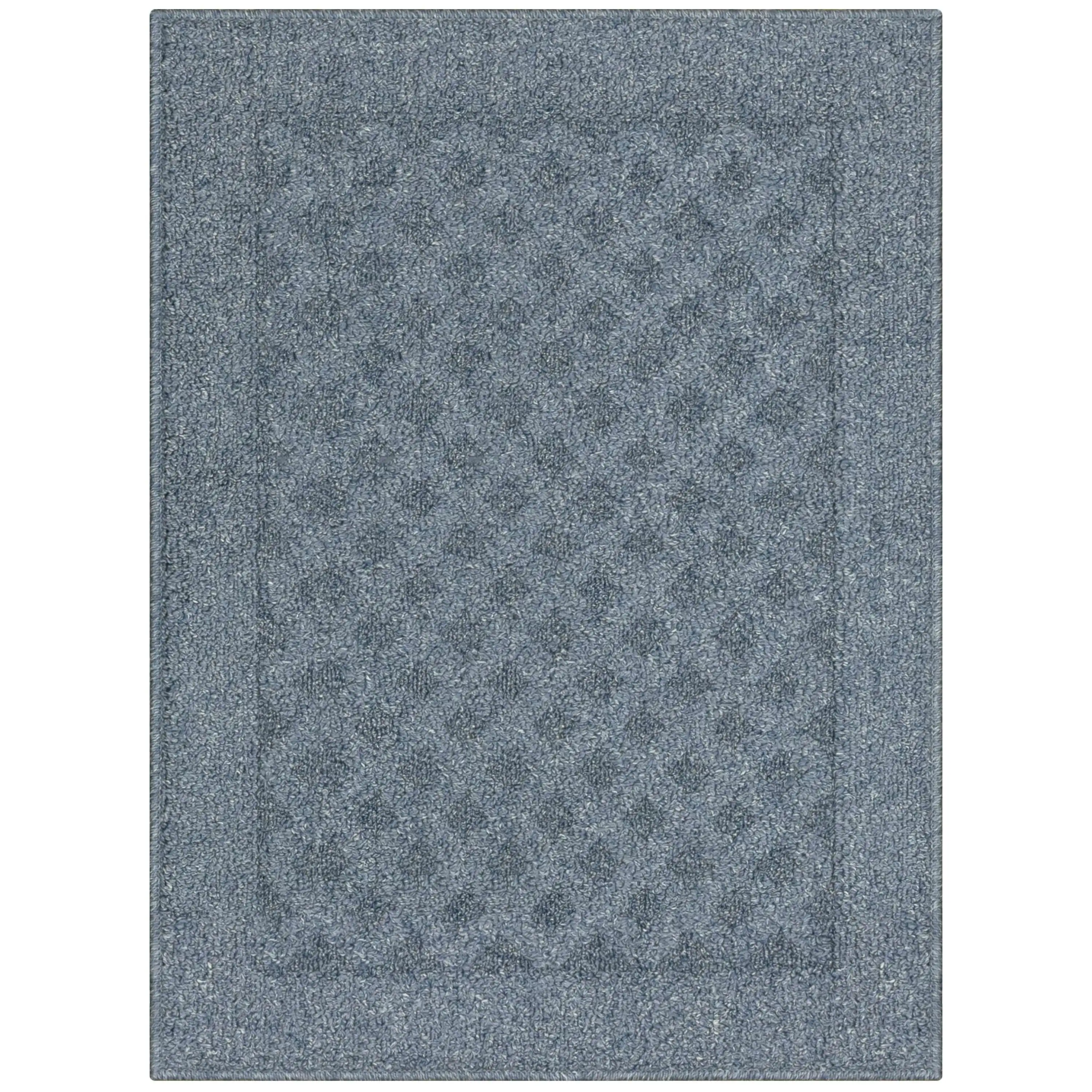 

Dylan Solid Diamond Olefin Navy Blue Indoor Accent Rug, 1'8x2'6