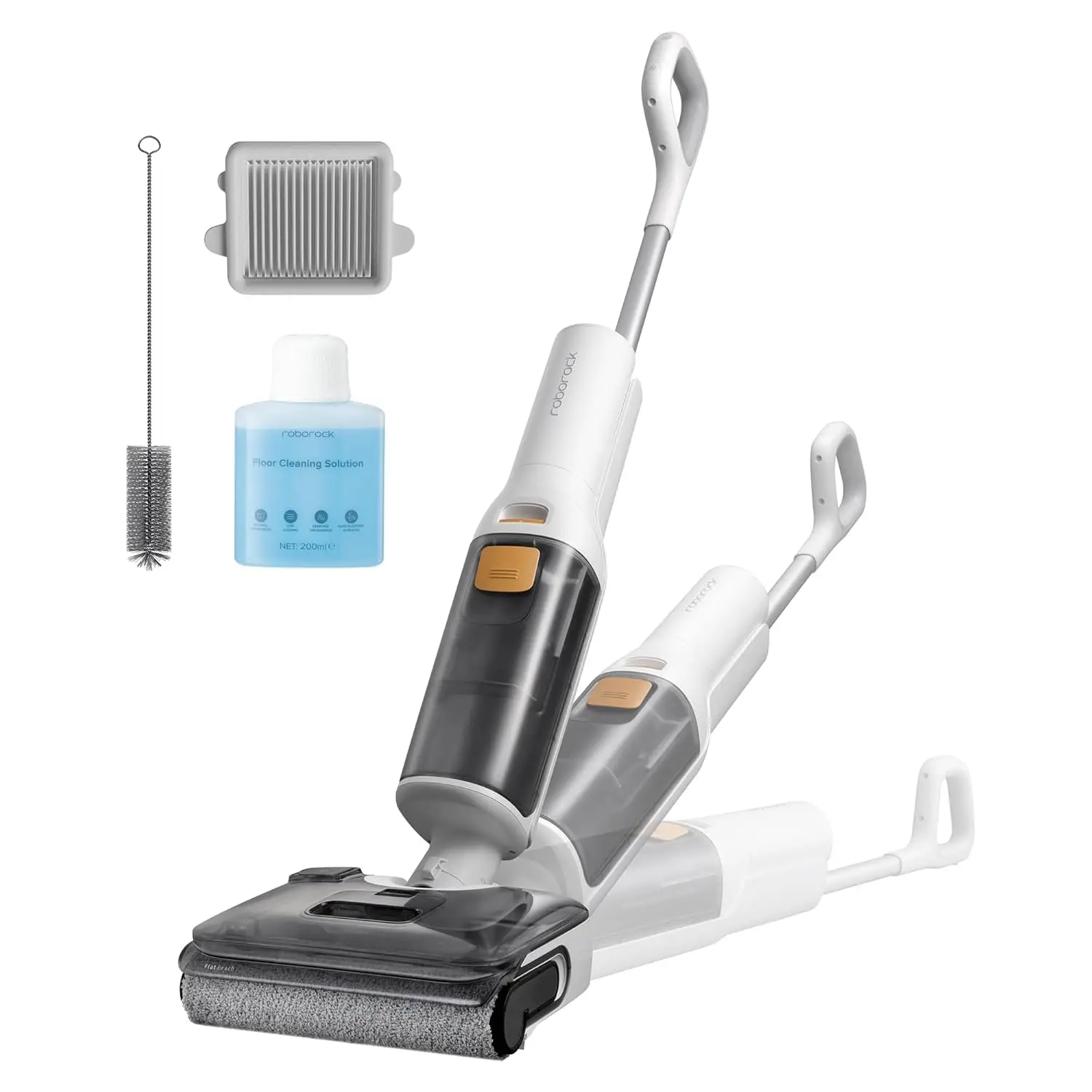 Cordless Vacuum Mop Combo, 20000Pa Wet Dry Cleaner for Tile Hardwood Floors with Self-Cleaning