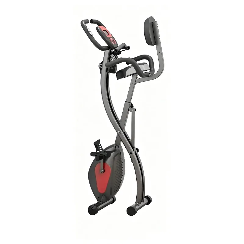 3-in-1 Foldable Exercise Bike Upright Recumbent Workout Fitness Home Gym Body Building Equipment Adjustable Spin Bike