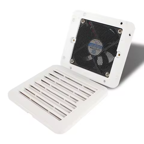 12V 8W Fridge Vent with Fan for RV Trailer Caravan Side Air strong wind exhaust Automobile Accessories Car Styling Camper