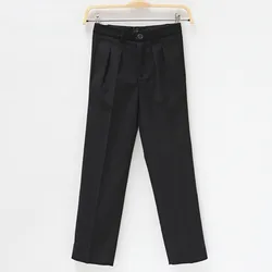 Boys Blazer Formal Pants Long Solid Color Children Formal Trousers Size 110-170 Kids School Wear
